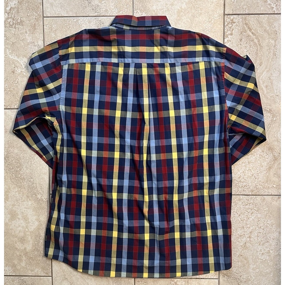 Jos‎ A. Banks Mens Traveler's Checkered Long Sleeve Button Down Shirt XL - Picture 14 of 16